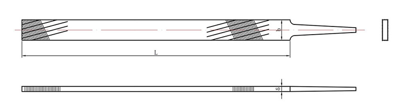 Single Groove Soft Metal File